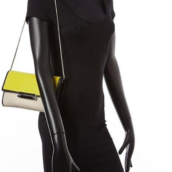 DVF Yellow/Ivory/Black Leather handbag - Picture 8 of 8